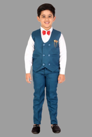 dkgf-fashion-blue-cotton-blend-boys-shirt-pants-pack-of-1-none