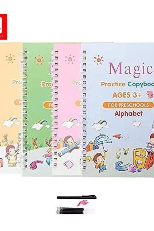 sank-magic-practice-copybook-4-books-10-refill-number-tracing-book-for-preschoolers-with-pen-magic-calligraphy-copybook-set-multi-colour