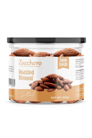 zucchero-premium-california-roasted-almond-lightly-salted-200g-protein-rich-oil-free-roasting-slow-baked-nuts-earthy-flavour-no-oil