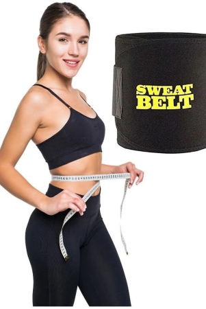 horse-fit-sweat-slim-belt-for-women-belly-fat-made-of-neoprene-stomach-belt-for-men-and-women-non-tearable-belt-for-tummy-exercise-fitness-waist-trainer-slim-belt-for-men-black