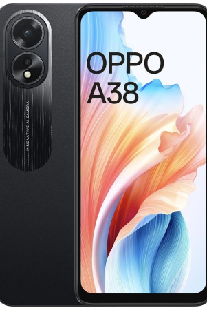 OPPO A38 (Glowing Black, 4GB RAM, 128GB Storage) | 5000 mAh Battery and 33W SUPERVOOC | 6.56