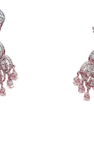 Stunning Cubic Zirconia Chandelier Earrings