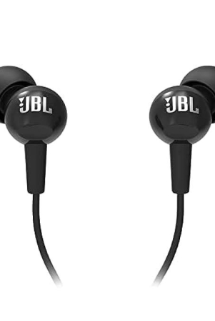 Asmitask JBL Wired Earphones with Mic, Pure Bass Sound (Black)
