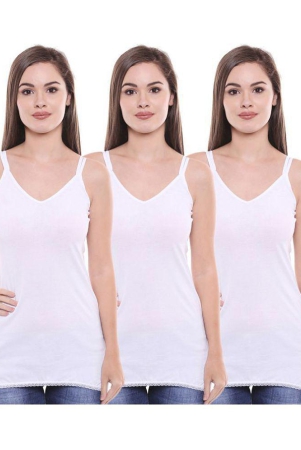 Bodycare Cotton Camisoles - White - XL