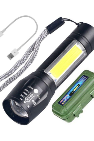 new-2-in-1-rechargeable-battery-penlight-waterproof-light-led-flashlight-torch-7w-rechargeable-flashlight-torch-pack-of-1