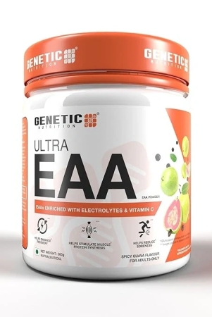 genetic-nutrition-eaa-powder-with-43g-bcaas-intra-workoutpost-workout-essential-amino-acids-and-hydration-complex-for-muscle-recovery-and-growth-flavour-spicy-guava-weight-300-grams-by-total-sporting-and-fitness-solutions-pvt-ltd