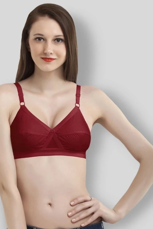 madam-maroon-cotton-non-padded-womens-everyday-bra-pack-of-1-48d