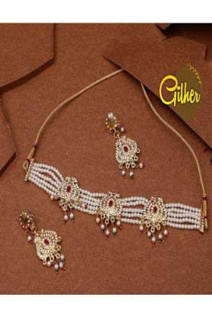 gilher-alloy-golden-contemporaryfashion-necklaces-set-choker-golden