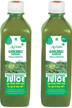 axiom-gokhru-juice-500ml-pack-of-2-100-natural-who-glpgmpiso-certified-product