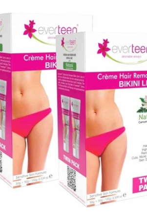 everteen-natural-bikini-line-hair-remover-creme-for-women-twin-pack-50g-50-g-each-pack-of-2