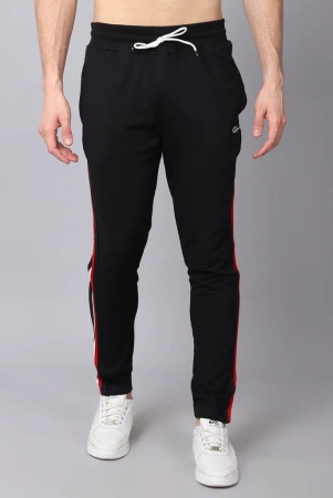 rodamo-men-black-solid-cotton-slim-fit-track-pant