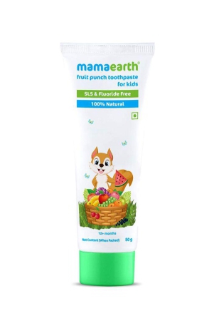 Mamaearth Fruit Punch Plaque Removal Toothpaste For Kids - 50g