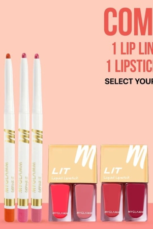 LIT 2 in 1 Liquid Matte Lipstick +  Define It Lip Liner