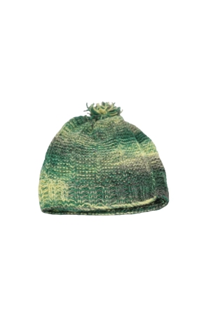 saras-aajeevika-handwoven-woolen-cap-shg-product-himachal-pradesh-winter-outdoor-warm-stylish-green-yellow