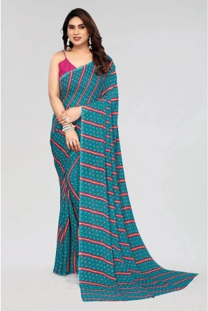 anand-sarees-georgette-striped-saree-without-blouse-piece-blue-pack-of-1-blue