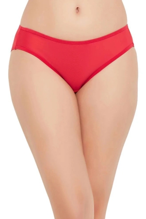 clovia-pack-of-1-lace-solid-womens-bikini-red-none