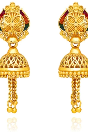 luv-fashion-golden-jhumki-earrings-pack-of-1-golden