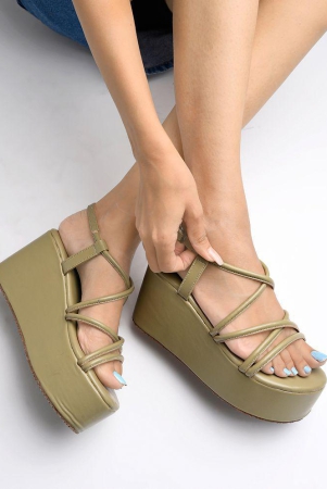 Shoetopia - Green Women''s Sandal Heels - None