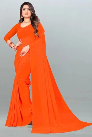 anand-sarees-orange-georgette-saree-with-blouse-piece-pack-of-1-orange