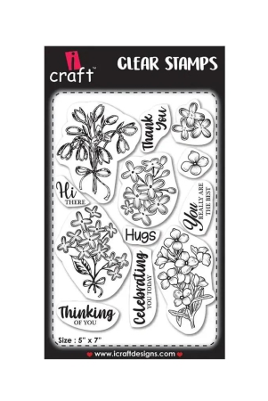 iCraft Clear Stamp 5X7 - Blossoming Beauties