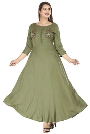 jc4u-rayon-green-a-line-dress-single-none