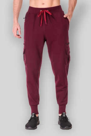 uzarus-maroon-cotton-blend-mens-joggers-pack-of-1-xl