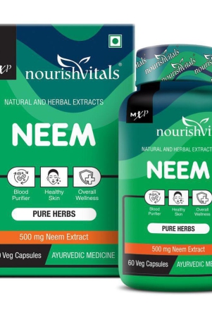 nourishvitals-neem-pure-herbs-500-mg-neem-extract-blood-purifier-for-healthy-skin-60-veg-capsules