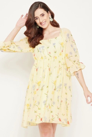 floral-printed-v-neck-flared-sleeve-flared-georgette-fit-flare-dress