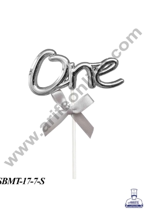 cake-decor-plastic-one-number-cake-topper-1-piece-silver