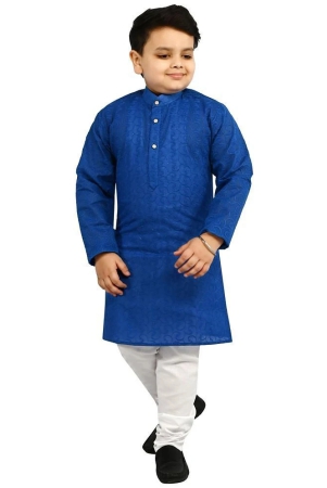 arshia-fashions-blue-cotton-blend-boys-kurta-sets-pack-of-1-none