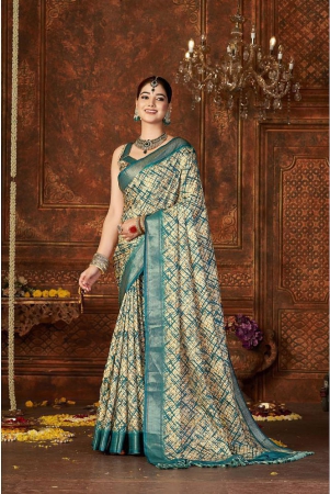 rangita-art-silk-digital-print-zari-border-saree-with-tassels-and-blouse-piece-sea-green-sea-green