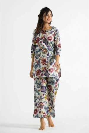 Label Flavia Multi Color Printed Pant Top Set - None