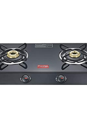 Prestige Marvel Plus Toughened Glass Top Gas Stove (2 Burners) - GTM 02-Black