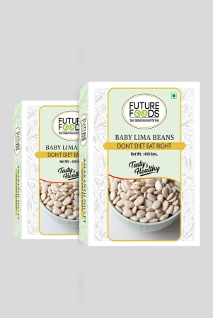 future-foods-baby-lima-beans-butter-beans-good-source-of-dietary-fiber-iron-fat-free-source-of-high-quality-protein-mild-flavour-creamy-texture-450g-pack-of-2