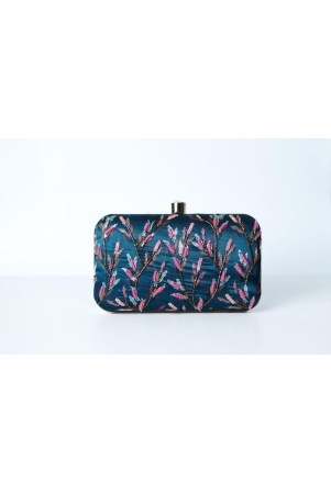 turquoise-blue-with-multi-color-beaded-sequins-work-hand-embroided-clutch-cum-sling-bag