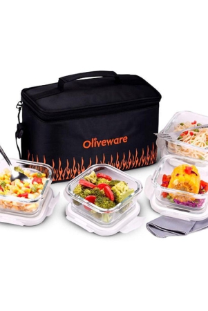 oliveware-glass-lunch-box-4-container-pack-of-1-