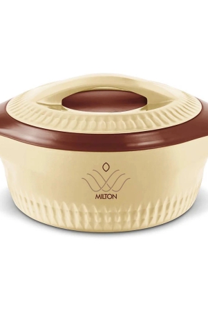 milton-royal-2000-insulated-inner-stainless-steel-casserole-18-litres-brown-bpa-free-food-grade-easy-to-carry-easy-to-store-ideal-for-chapatti-roti-curd-maker-brown