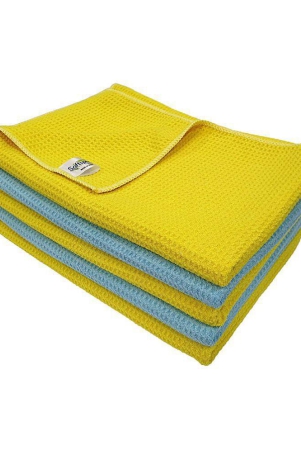 softspun-microfiber-drying-cloth-40x60-cms-5-piece-waffle-weave-towel-set-400-gsm-multi-colour-super-absorbent-lint-streak-free-cloth-cleans-and-polishes-for-car-windowglass-office-