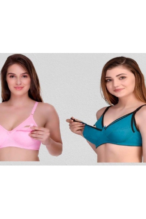 zourt-multicolor-cotton-solid-womens-maternity-bra-pack-of-2-36b