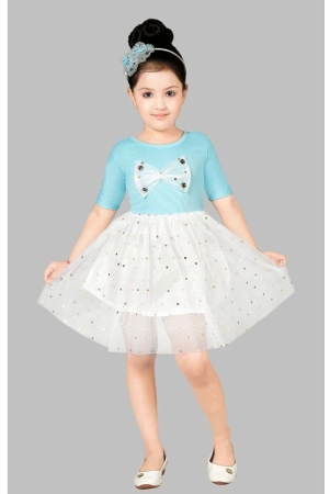 coxxup-sky-blue-net-girls-fit-and-flare-dress-pack-of-1-none