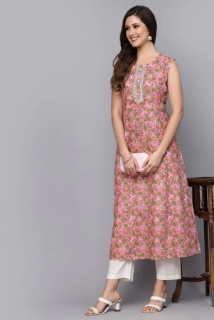 stylum-cotton-printed-straight-womens-kurti-peach-pack-of-1-none