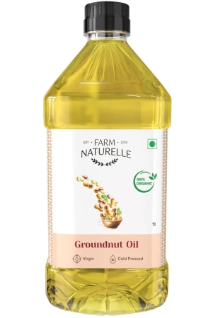 farm-naturelle-organic-ghani-cold-pressed-virgin-groundnutpeanut-oil-1-ltr-100-natural-pure-wood-pressed-1-ltr-for-oil-cooking