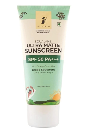 pilgrim-squalane-ultra-matte-sunscreen-spf-50-pa-for-women-men-with-omega-ceramides-vitamin-e-broad-spectrum-non-greasy-no-white-cast-all-skin-types-50-gm