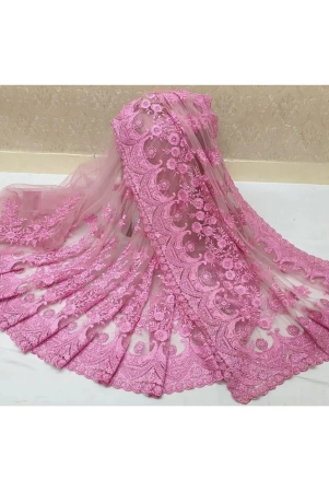 apnisha-net-embroidered-saree-with-blouse-piece-pink-pack-of-1-pink