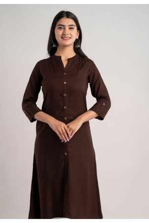 mauka-brown-rayon-womens-a-line-kurti-pack-of-1-none