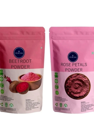 vedicine-100-natural-beetroot-powder-and-rose-petal-powder-for-face-pack-and-hair-pack-200-g