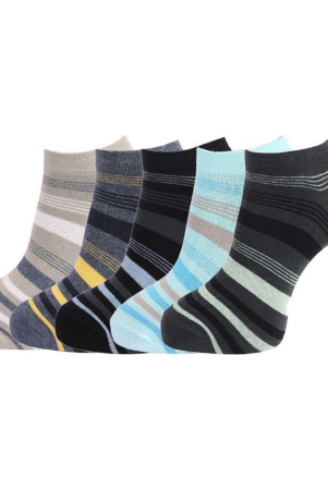 Dollar Socks Cotton Ankle Length Socks Pack of 5 - Multi