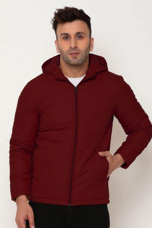 9ty3ree-polyester-mens-puffer-jacket-wine-pack-of-1-none