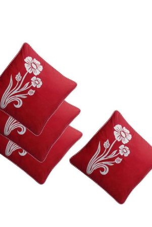 hugsnrugs-red-embroidery-cotton-cushion-cover-pack-of-4