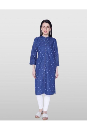 cefalu-navy-cotton-blend-womens-straight-kurti-pack-of-1-none